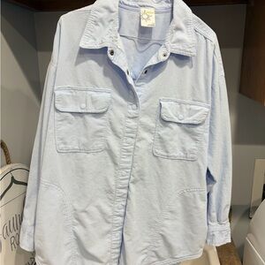 Aerie Soft Blue Casual Shirt